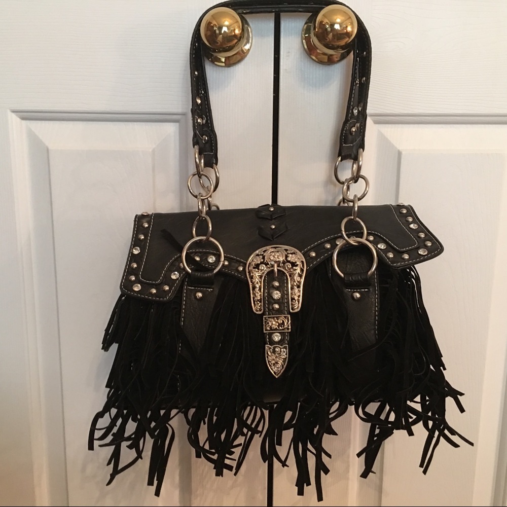 Western Montano shoulder bag with fringe